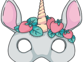 masque de licorne &agrave; imprimer