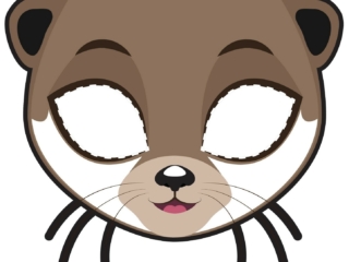 masque loutre masques animaux à imprimer