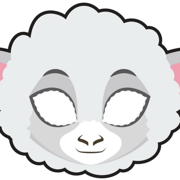 masque mouton à imprimer