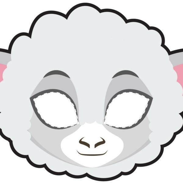 masque mouton à imprimer