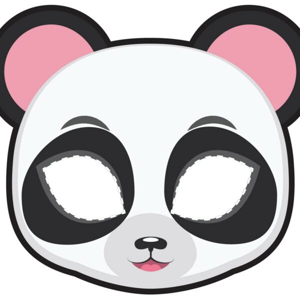 masque panda à imprimer