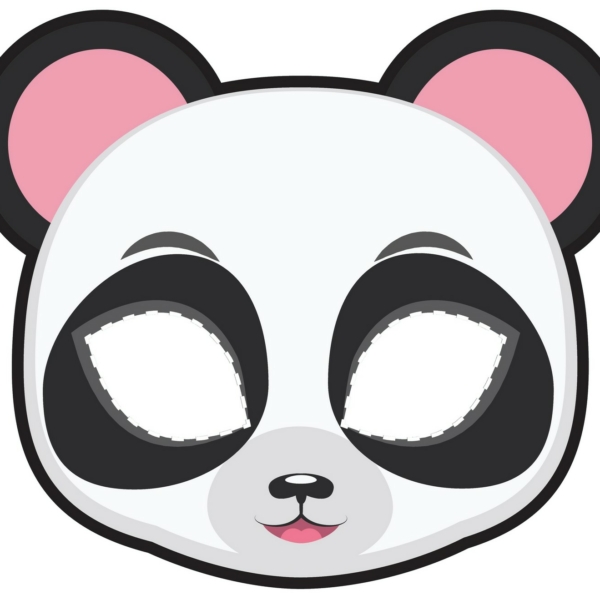 masque panda à imprimer
