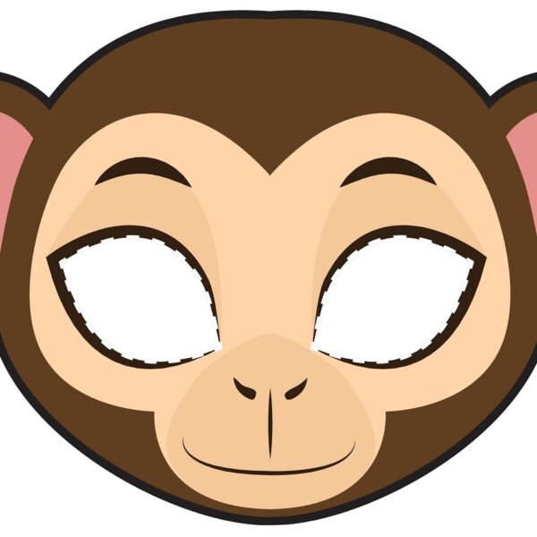 masque singe à imprimer