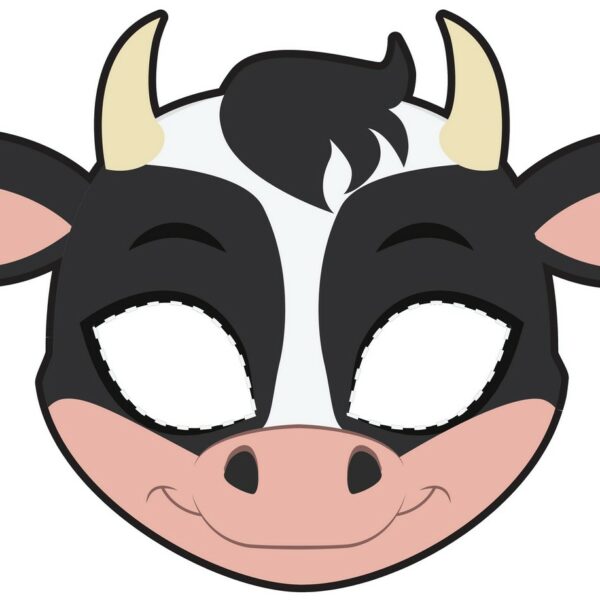 masque vache à imprimer