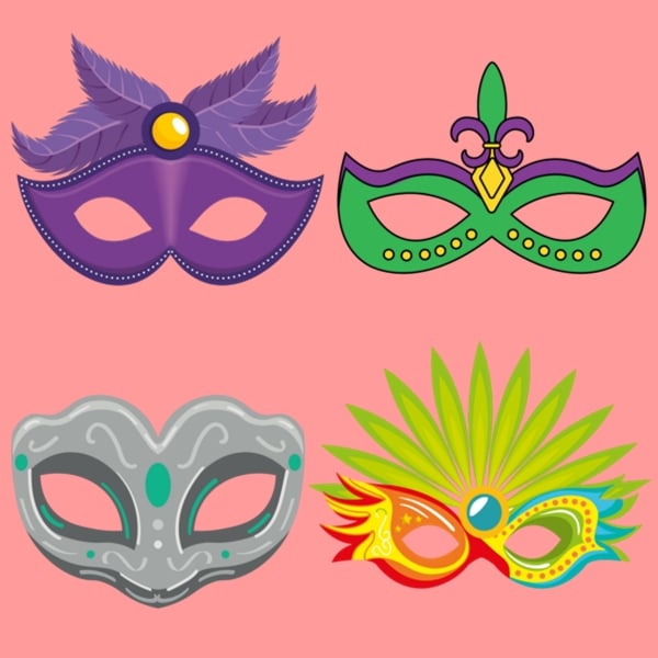 masques de carnaval à imprimer