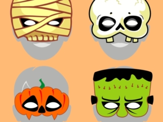 masques d'halloween &agrave; imprimer