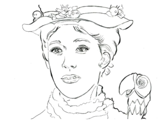 vggssfdfs dessin visage mary poppins