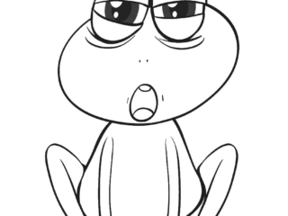 coloriage crapaud (1) dessin crapaud