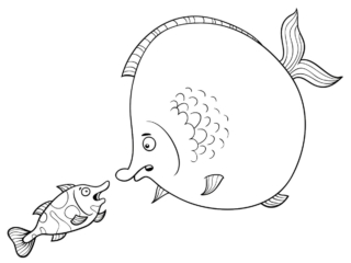 coloriage poissons