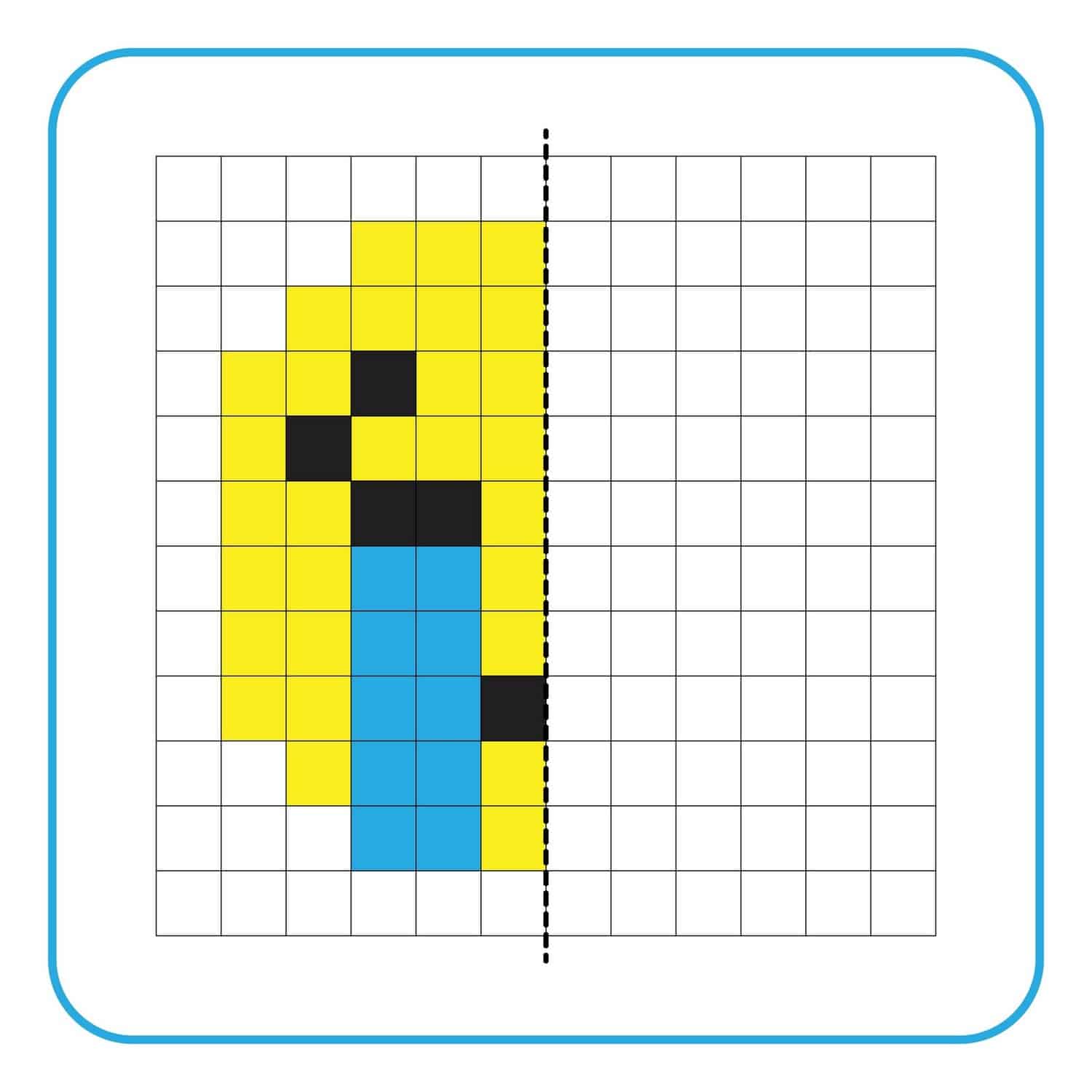 pixel art emoji pleure