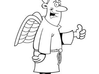 coloriage ange (15) coloriage homme ange