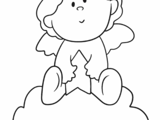 coloriage ange (2) coloriage ange mignon