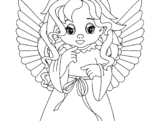 coloriage ange (9) ange coloriage