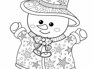 coloriage bonhomme de neige