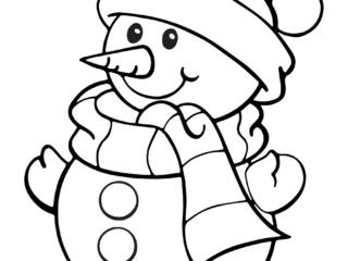 coloriage bonhomme de neige