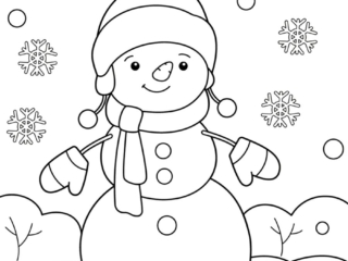 coloriage bonhomme de neige