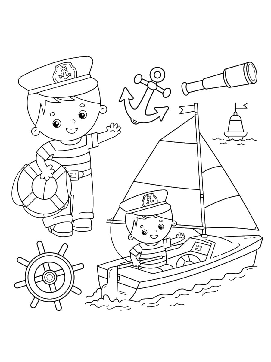 coloriages capitaine