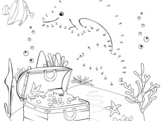coloriage de coffre au tr&eacute;sor