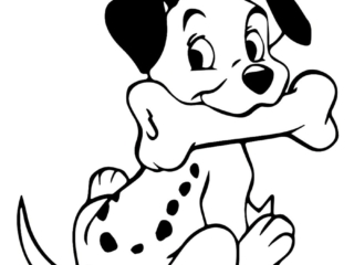 coloriage os dalmatien
