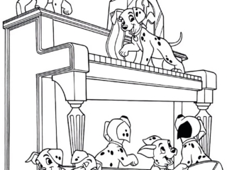 coloriage 101 dalmatiens