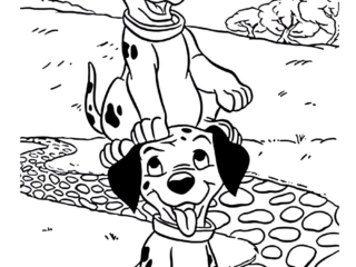coloriage 101 dalmatiens