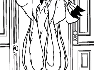 coloriage cruella 101 dalmatiens