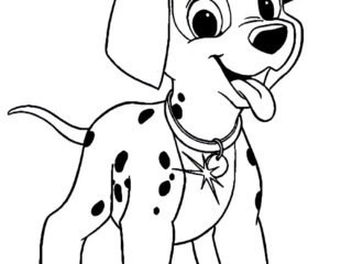 coloriage jeune dalmatien