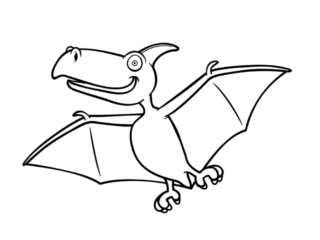 coloriage dinosaure (25) dessin dinosaure volant