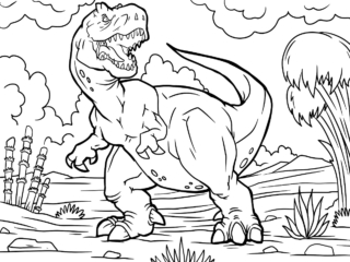coloriage dinosaure (29) coloriage t-rex