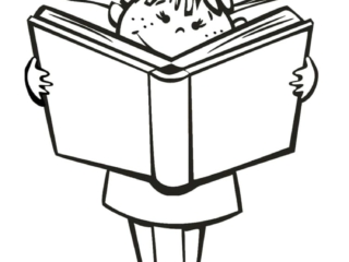 coloriage école (13) coloriage fille livre