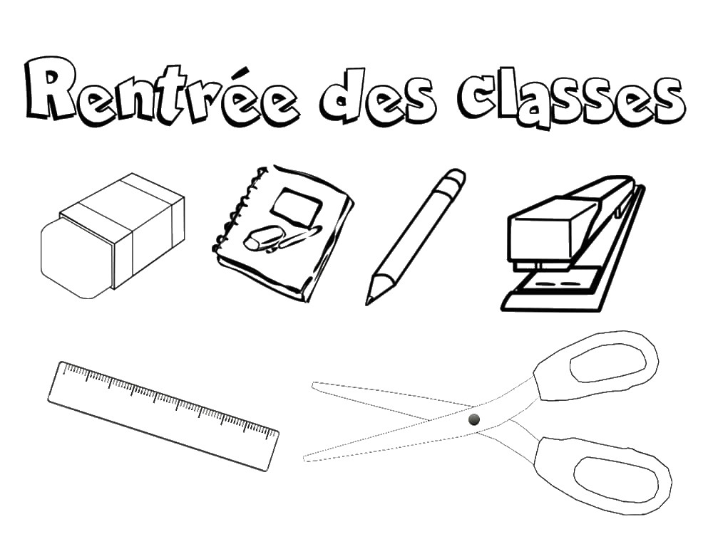 Coloriage La Rentrée Scolaire