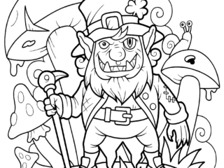 coloriage farfadet