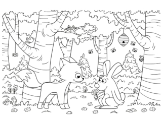 coloriage forêt (10) coloriages forêt