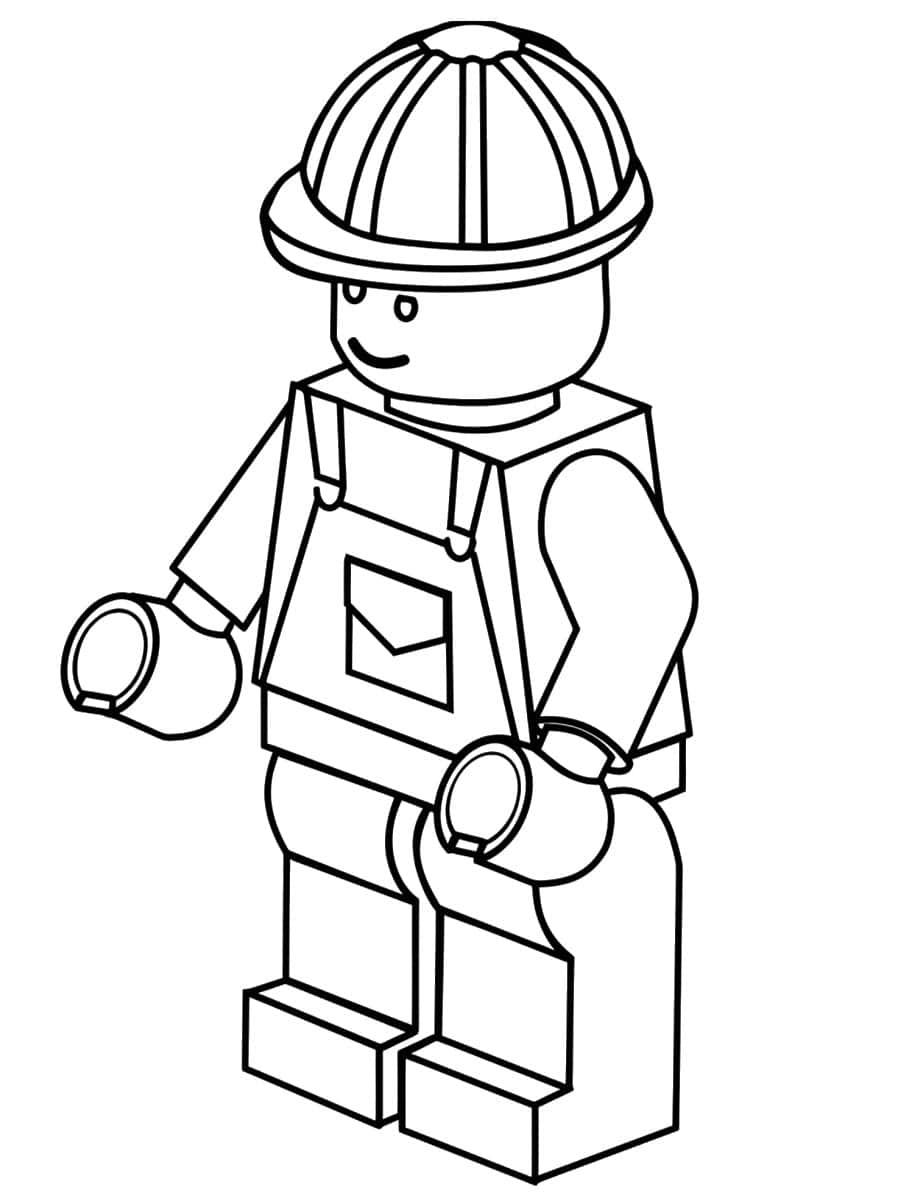 coloriage personnage lego