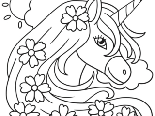 colorier une licorne