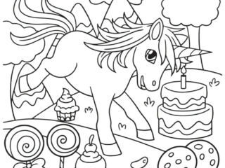 coloriage licorne