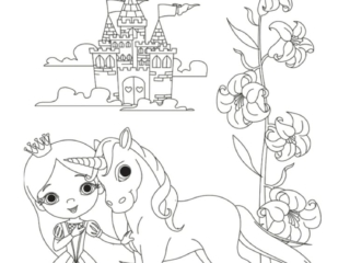 coloriage licorne