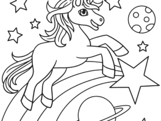 coloriage licorne