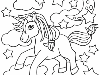 coloriage licorne