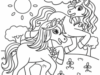coloriage licorne
