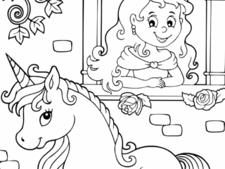 coloriage licorne