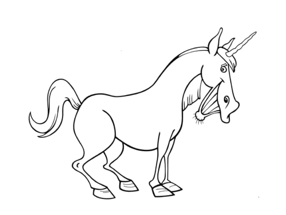 coloriage cheval licorne