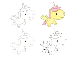 point &agrave; relier licorne