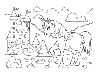 coloriage licorne