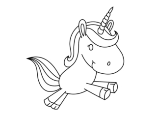 coloriage de licorne
