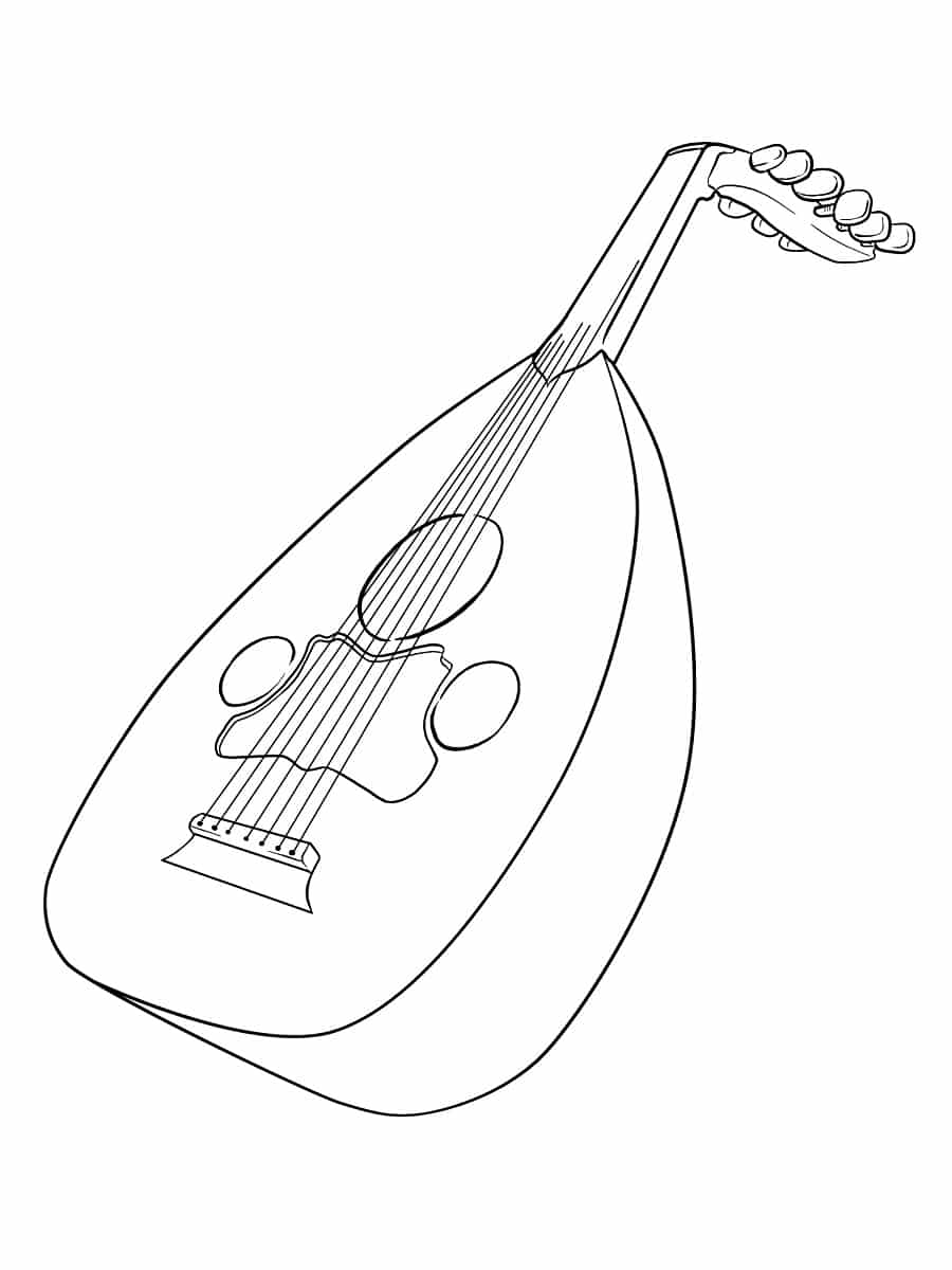 coloriage mandoline