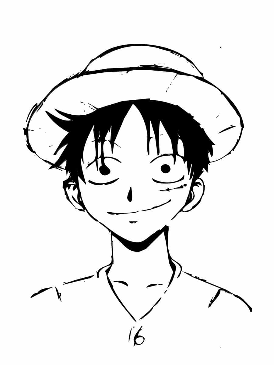 coloriage luffy