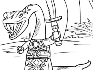 coloriage serpent ninjago