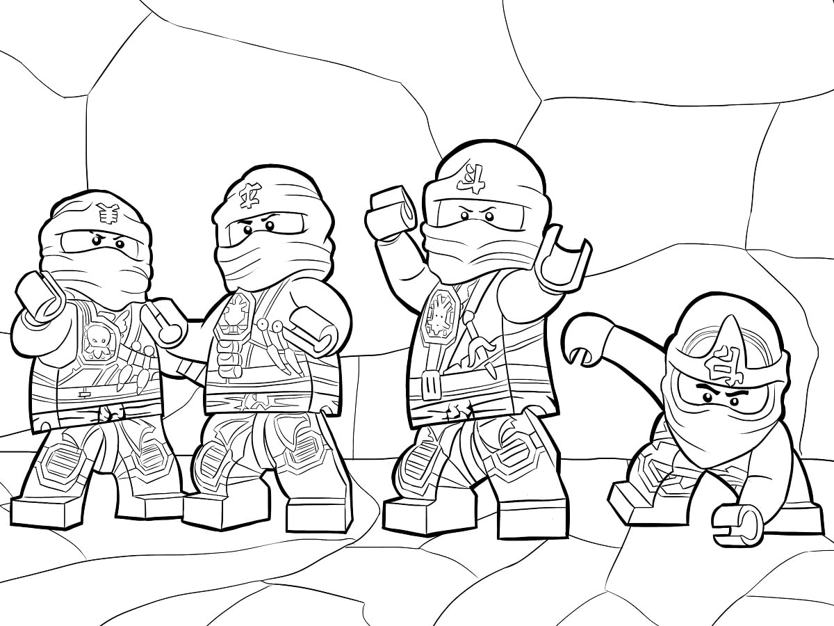 coloriage personnages ninjago