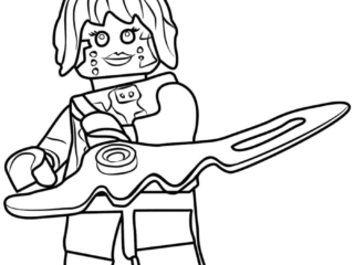coloriage femme ninjago